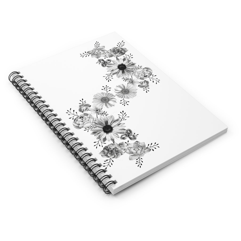 Floral Design Spiral Notebook