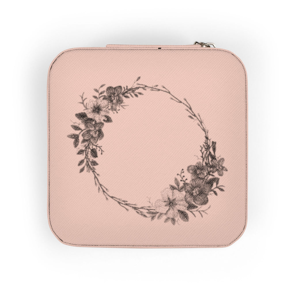 Floral Wreath Jewelry Travel Case — February