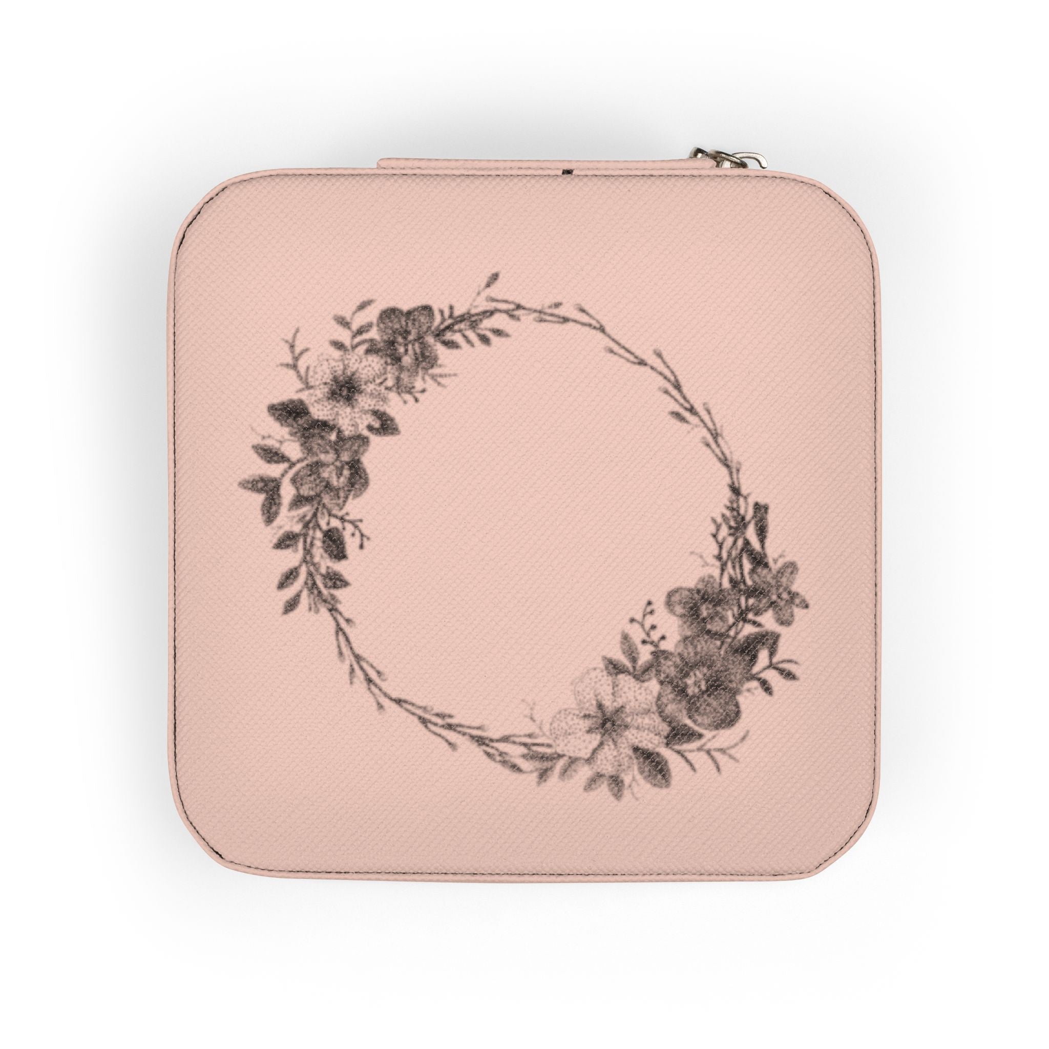 Floral Wreath Jewelry Travel Case — February