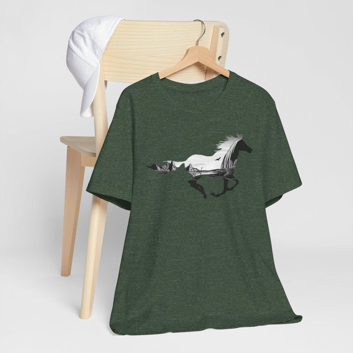 Wild Spirit Horse Tee - Unisex Jersey Short Sleeve Shirt, Equestrian Gift, Animal Lover Apparel, Unique Graphic Tee, Everyday Casual Wear