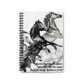 Mustangs Matthew 24:13 Spiral Notebook - Ruled Line