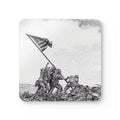 Iwo Jima Flag Raising Cork Coaster Set