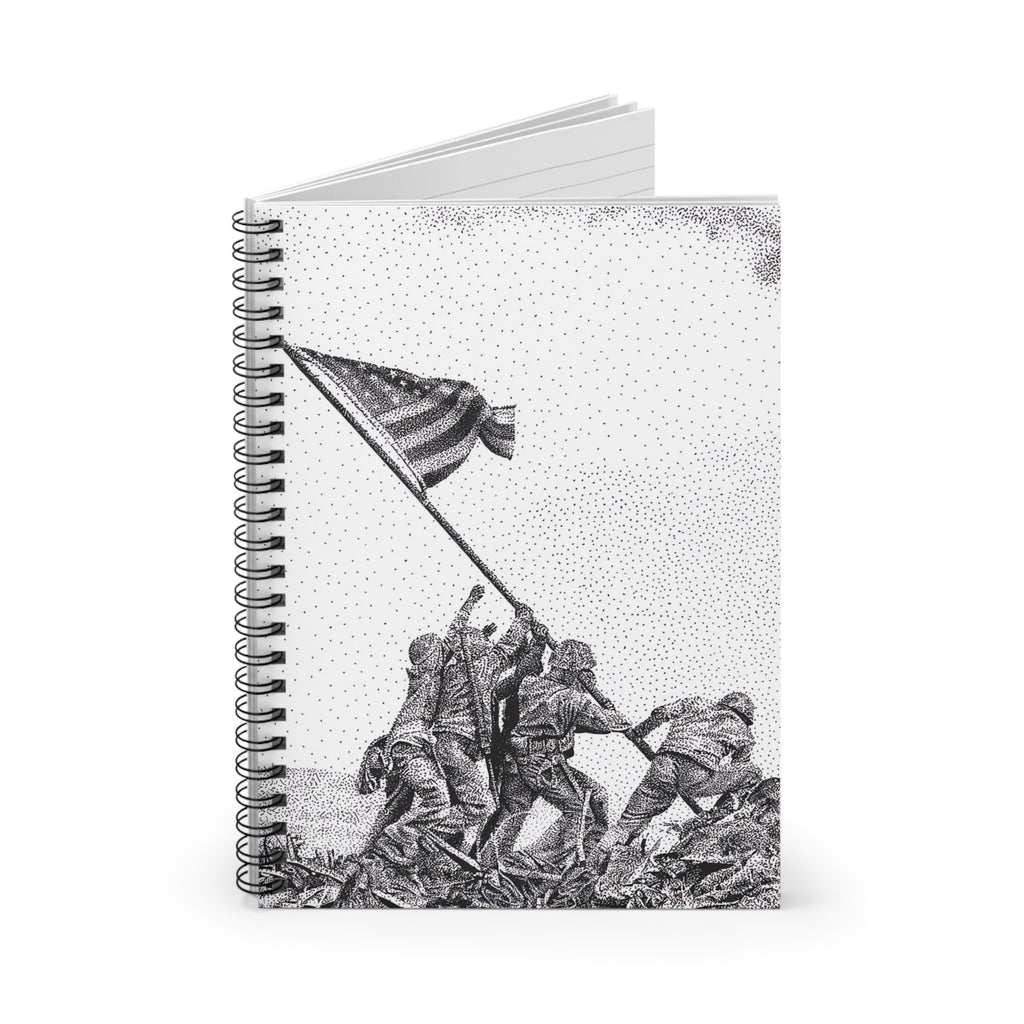 Iwo Jima Flag Raising Ruled Journal