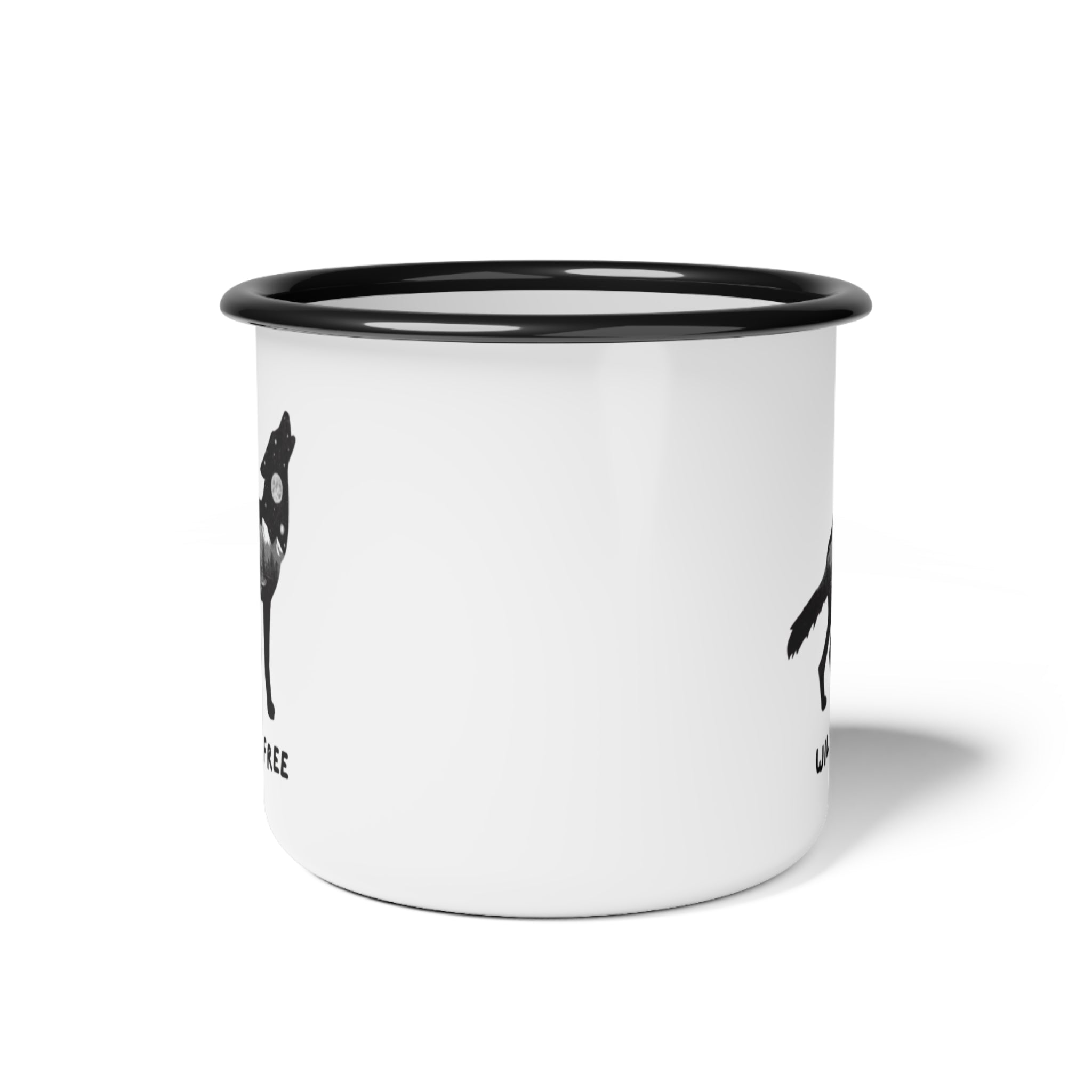 'Wild and Free' Enamel Camping Mug