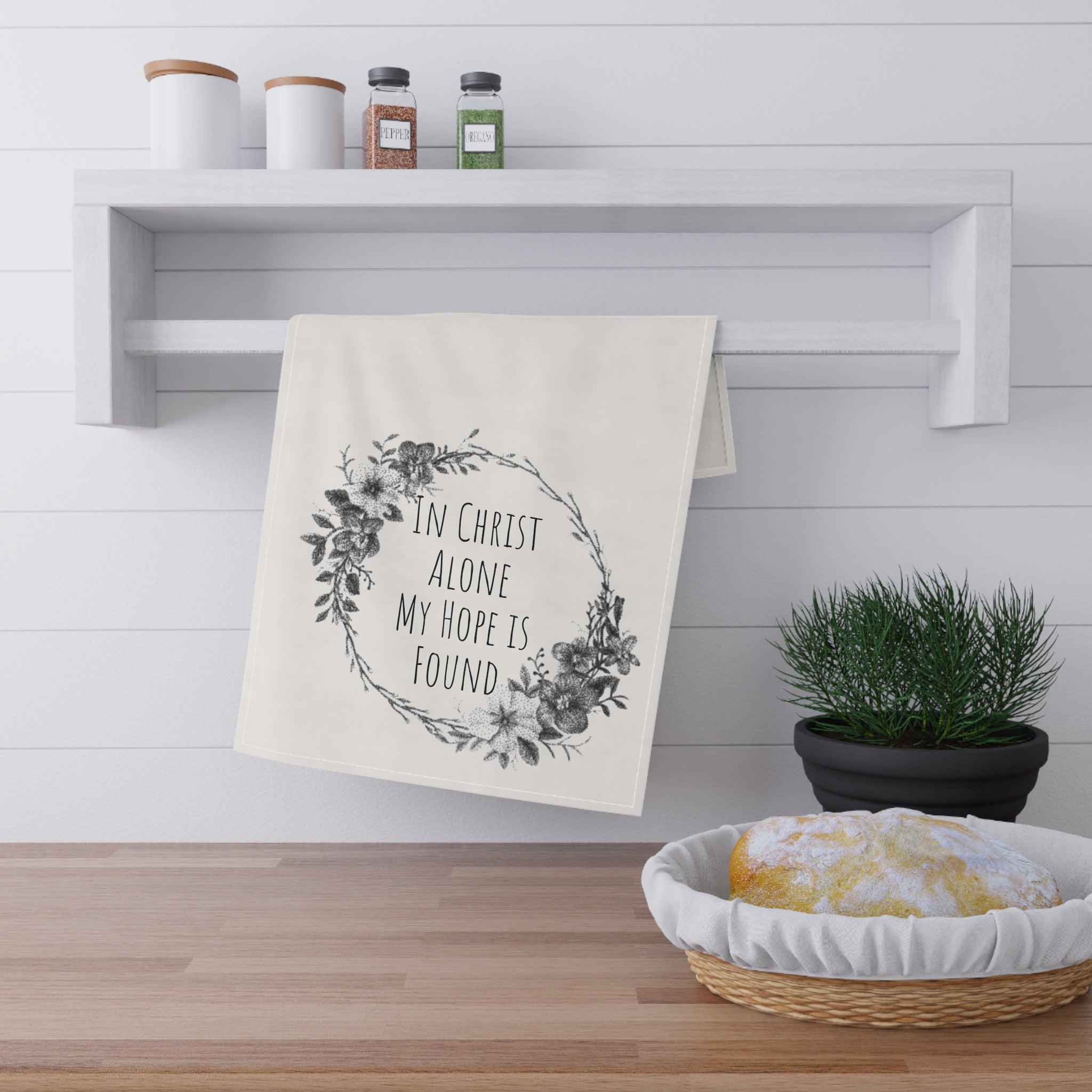 In Christ Alone Tea Towel