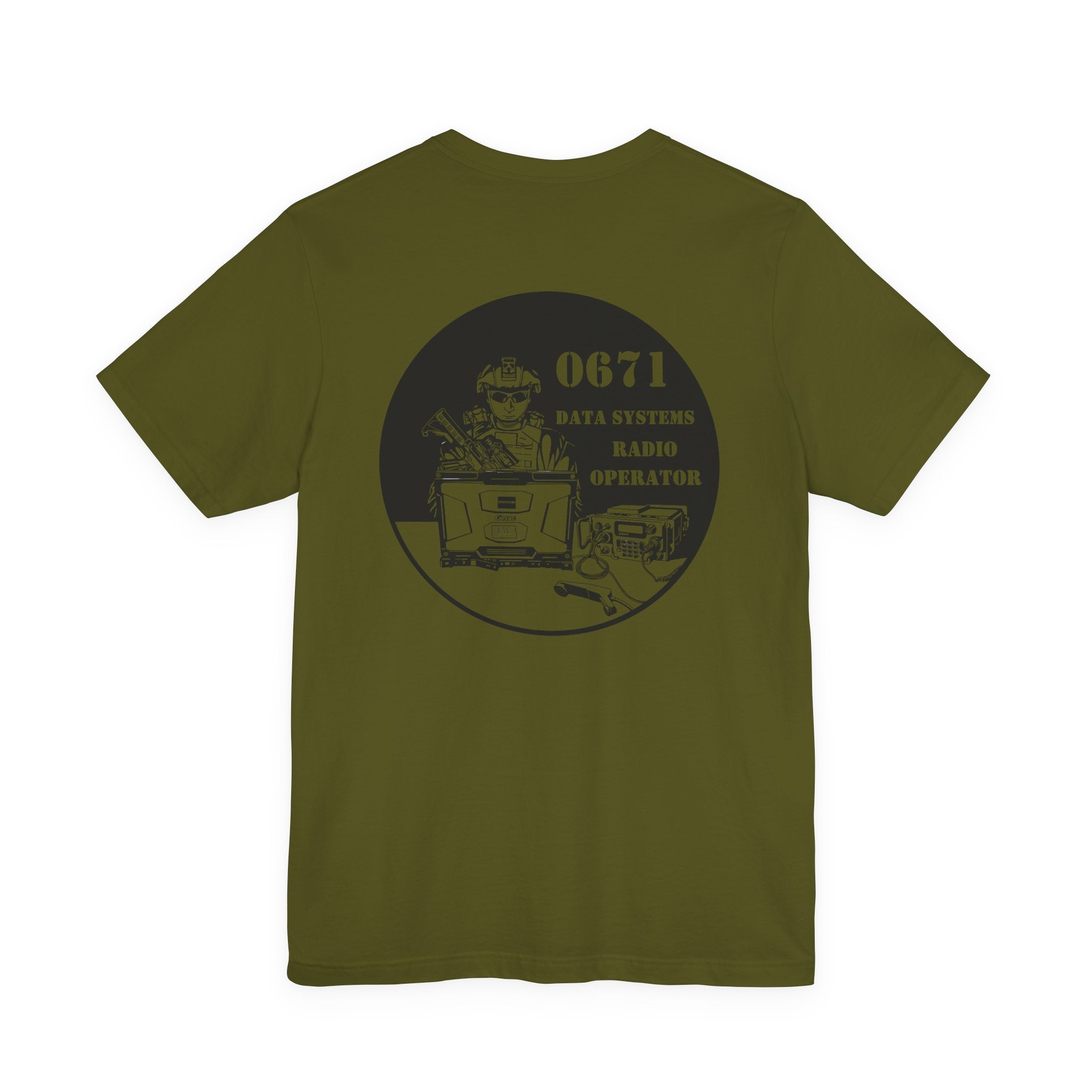 0671 Data Systems Radio Operator Tee — USMC Emblem Military Radio Operator T‑Shirt