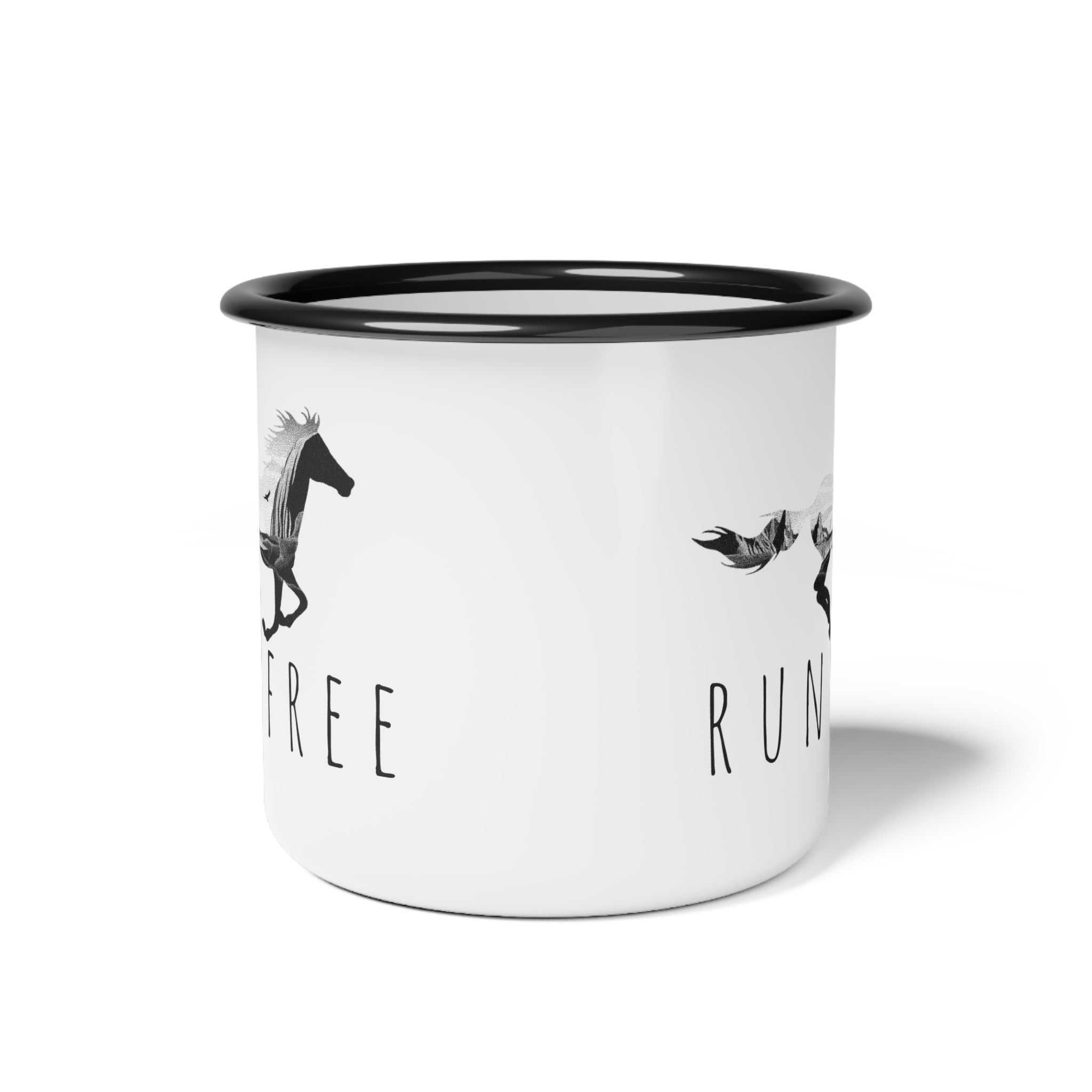 Spirit Horse Enamel Camp Mug