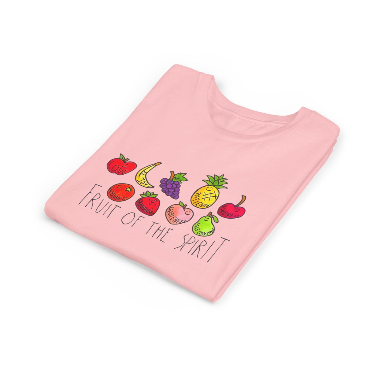 Fruit of the Spirit Youth Tee | Watercolor Fruit Illustration