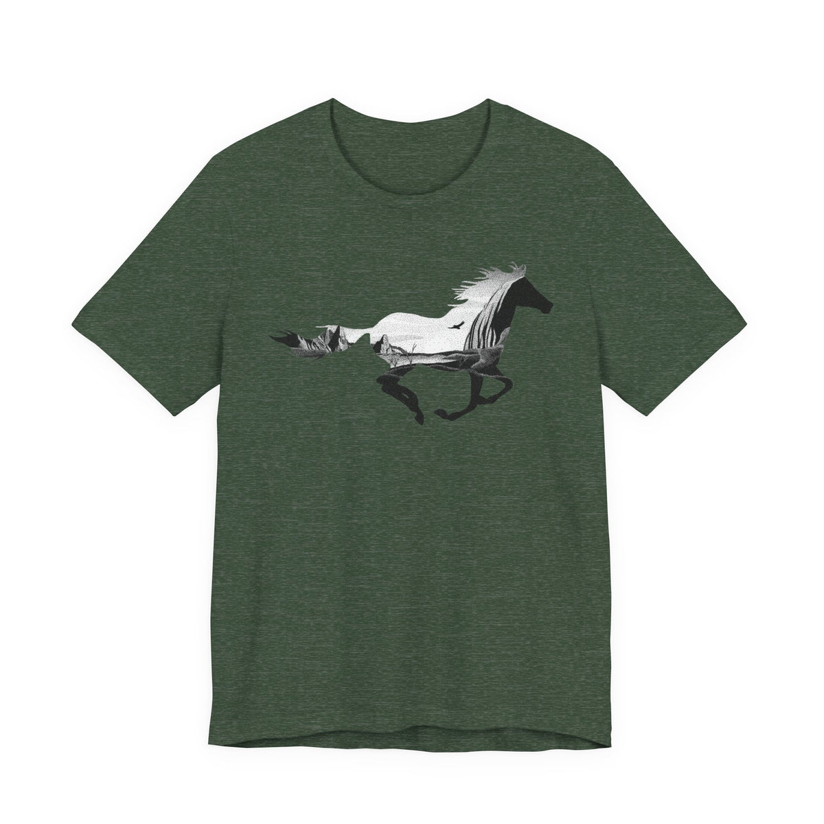 Wild Spirit Horse Tee - Unisex Jersey Short Sleeve Shirt, Equestrian Gift, Animal Lover Apparel, Unique Graphic Tee, Everyday Casual Wear