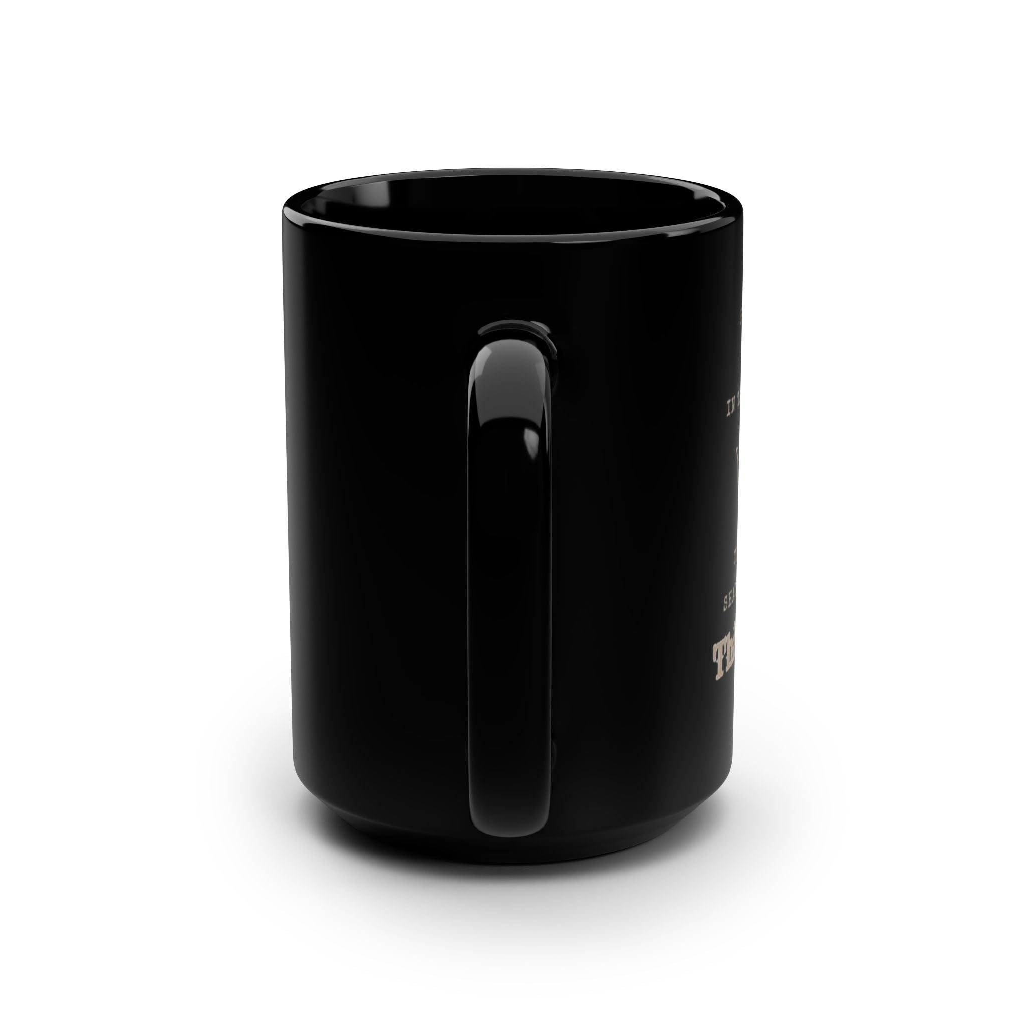 He Hideth my Soul 15oz Black Coffee Mug
