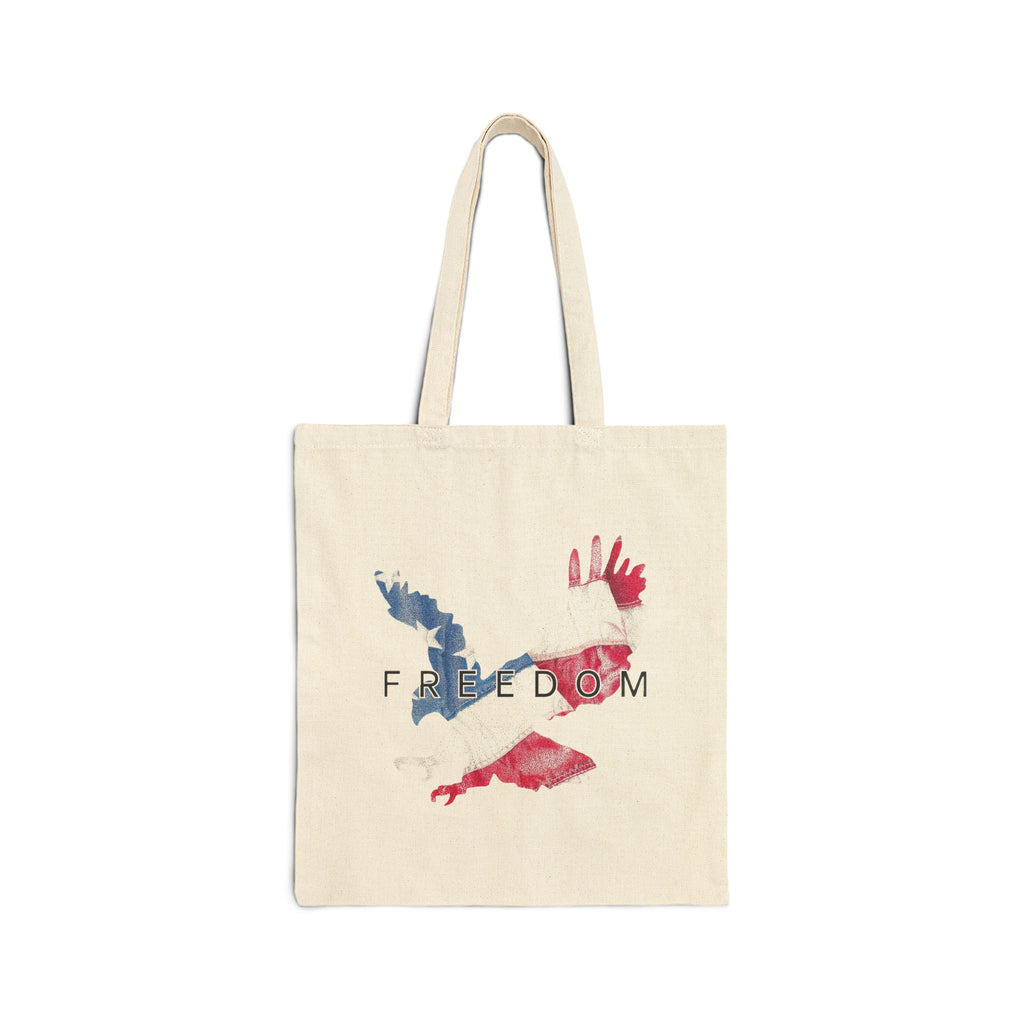 Freedom Canvas Tote Bag, Eco-Friendly Shopping Bag, Charlie Kirk, Inspirational Gift for Patriots, Reusable Tote for Everyday Use, USA