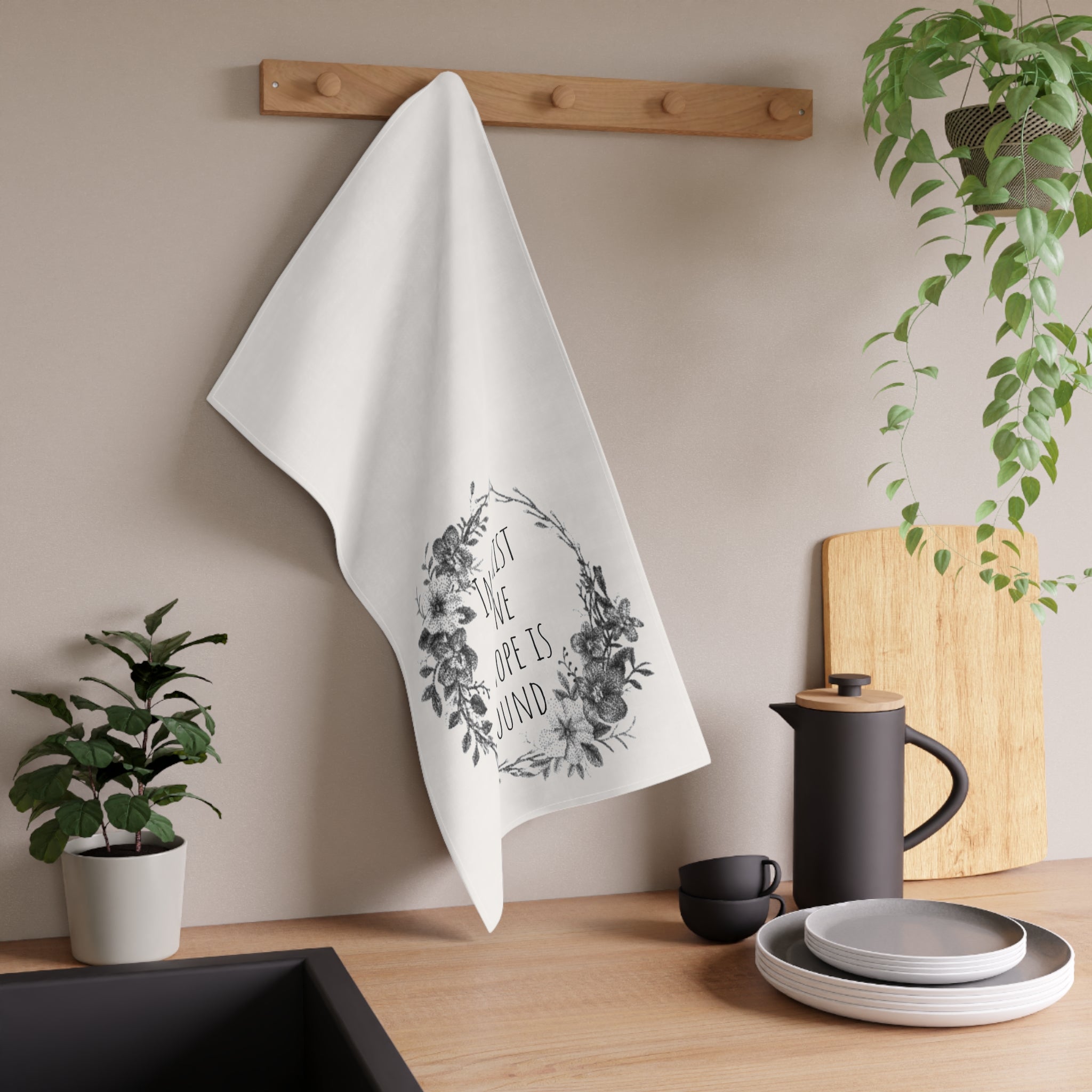 In Christ Alone Tea Towel