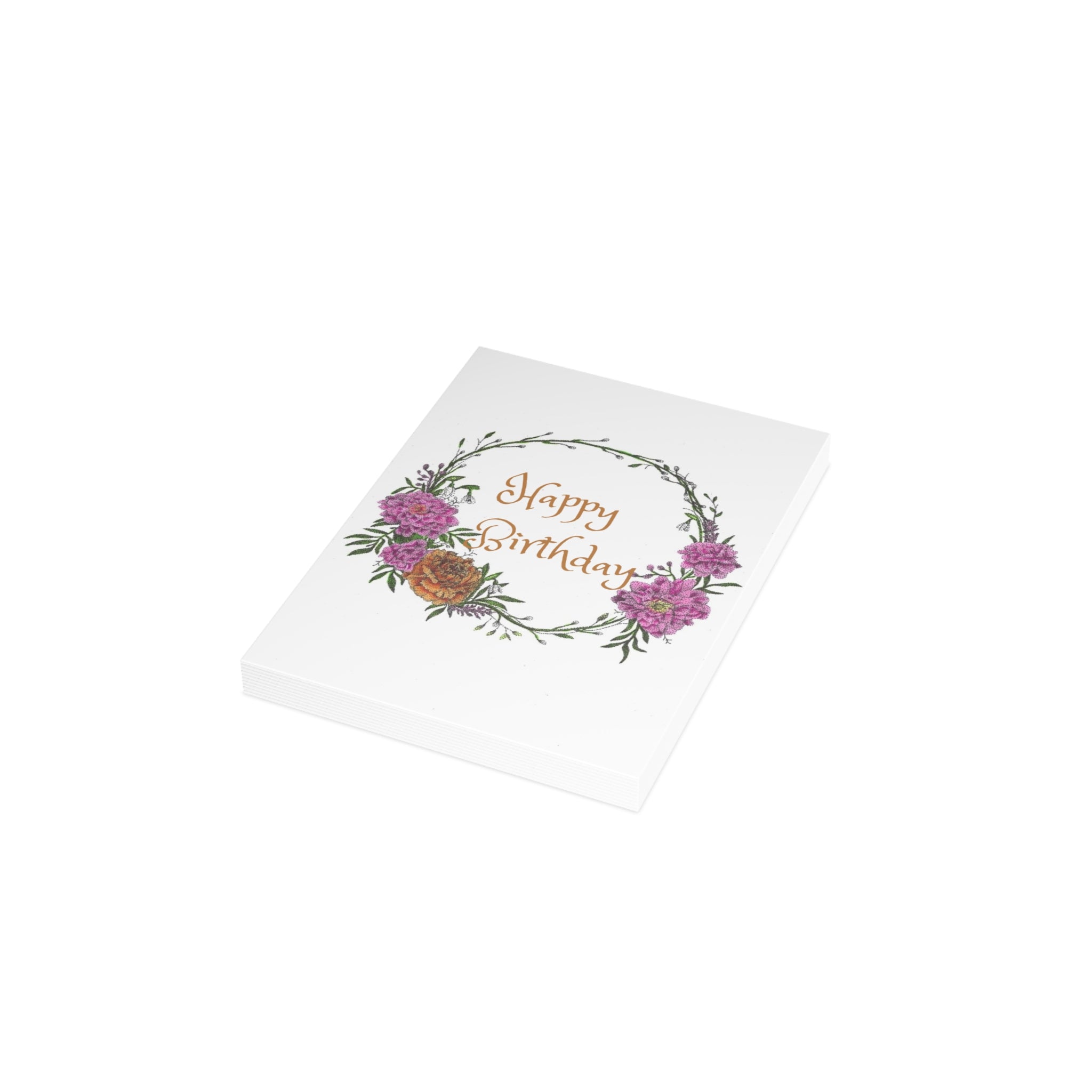 January Birth Flower Happy Birthday Card