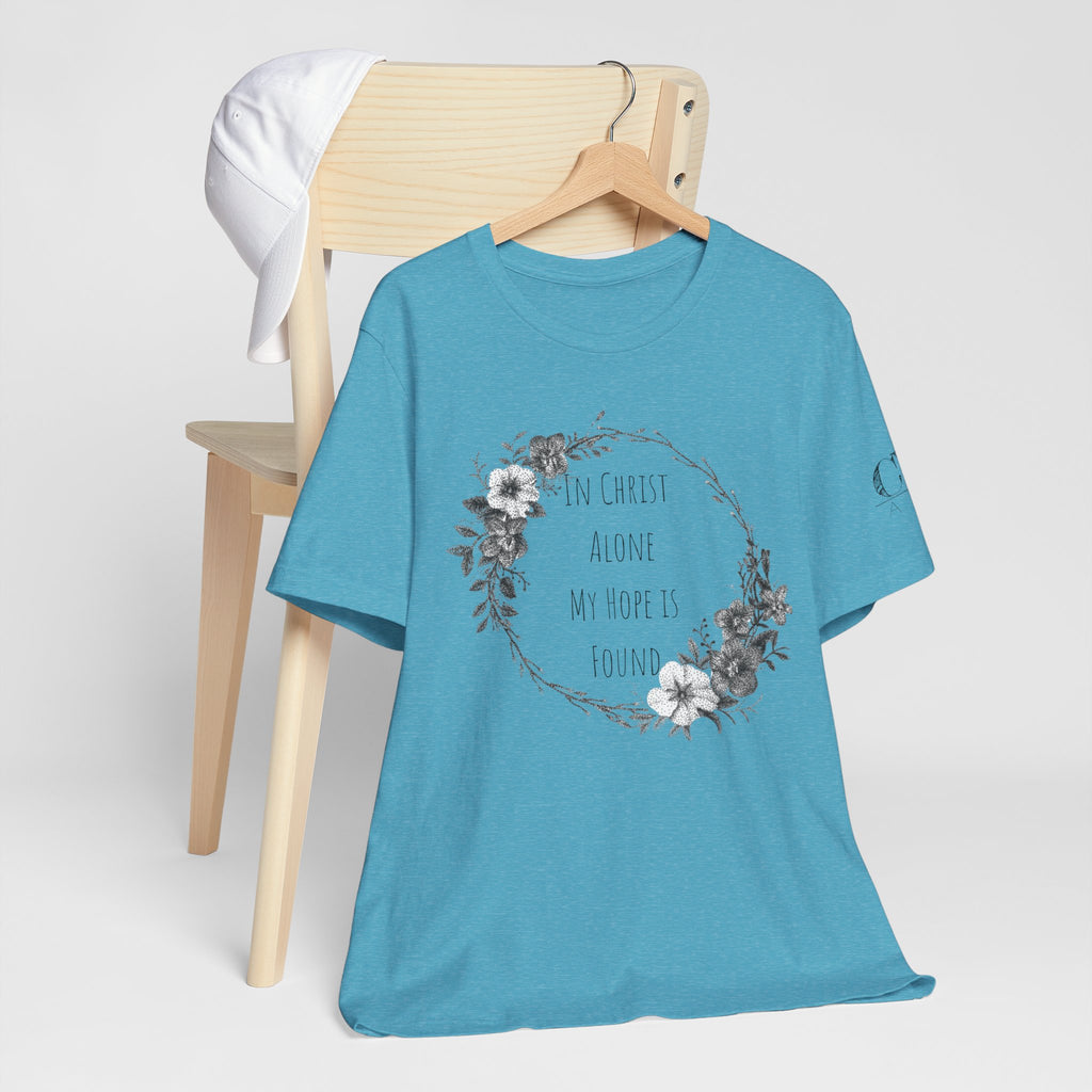 In Christ Alone Floral Short Sleeve Shirt