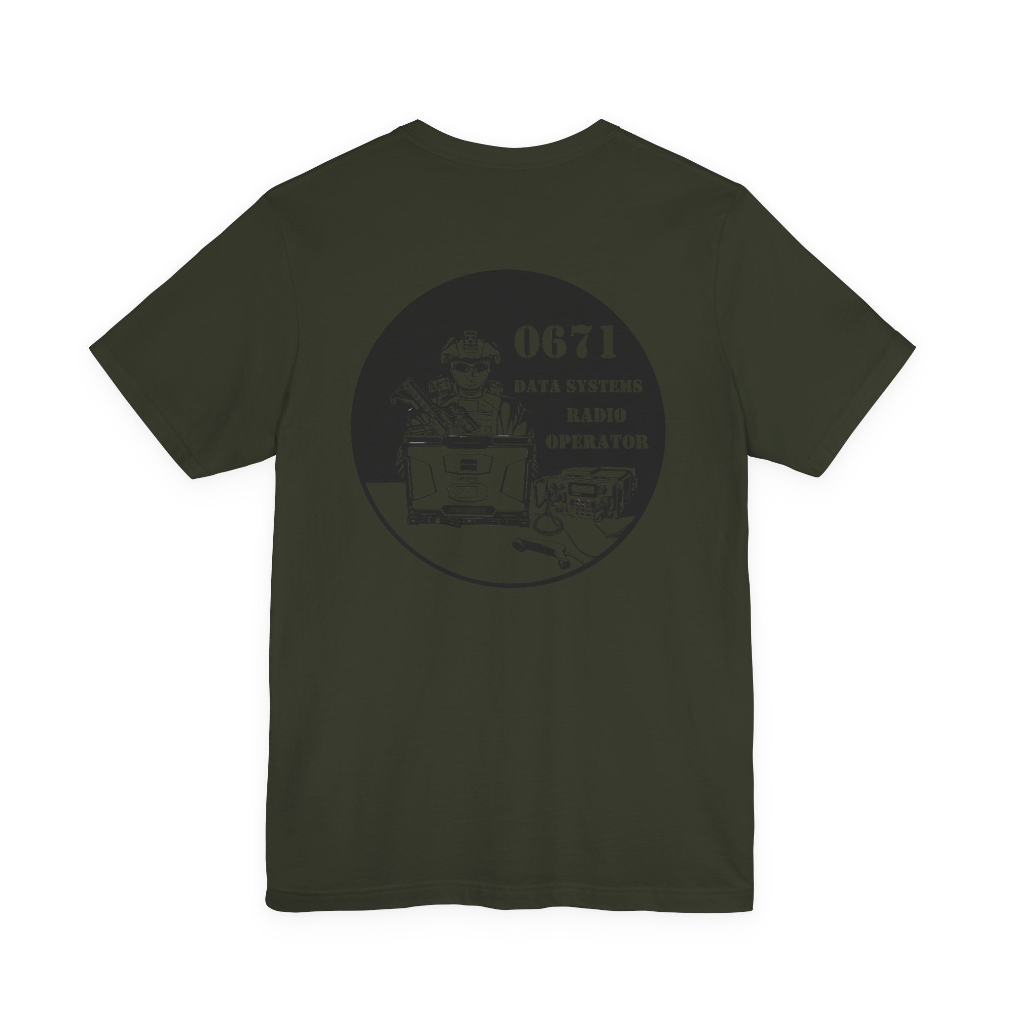 0671 Data Systems Radio Operator Tee — USMC Emblem Military Radio Operator T‑Shirt