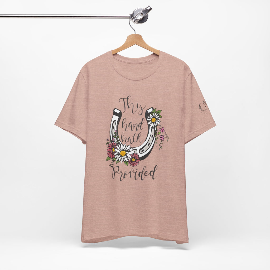 Great is thy Faithfulness - Thy Hand Hath Provided Horseshoe T-Shirt