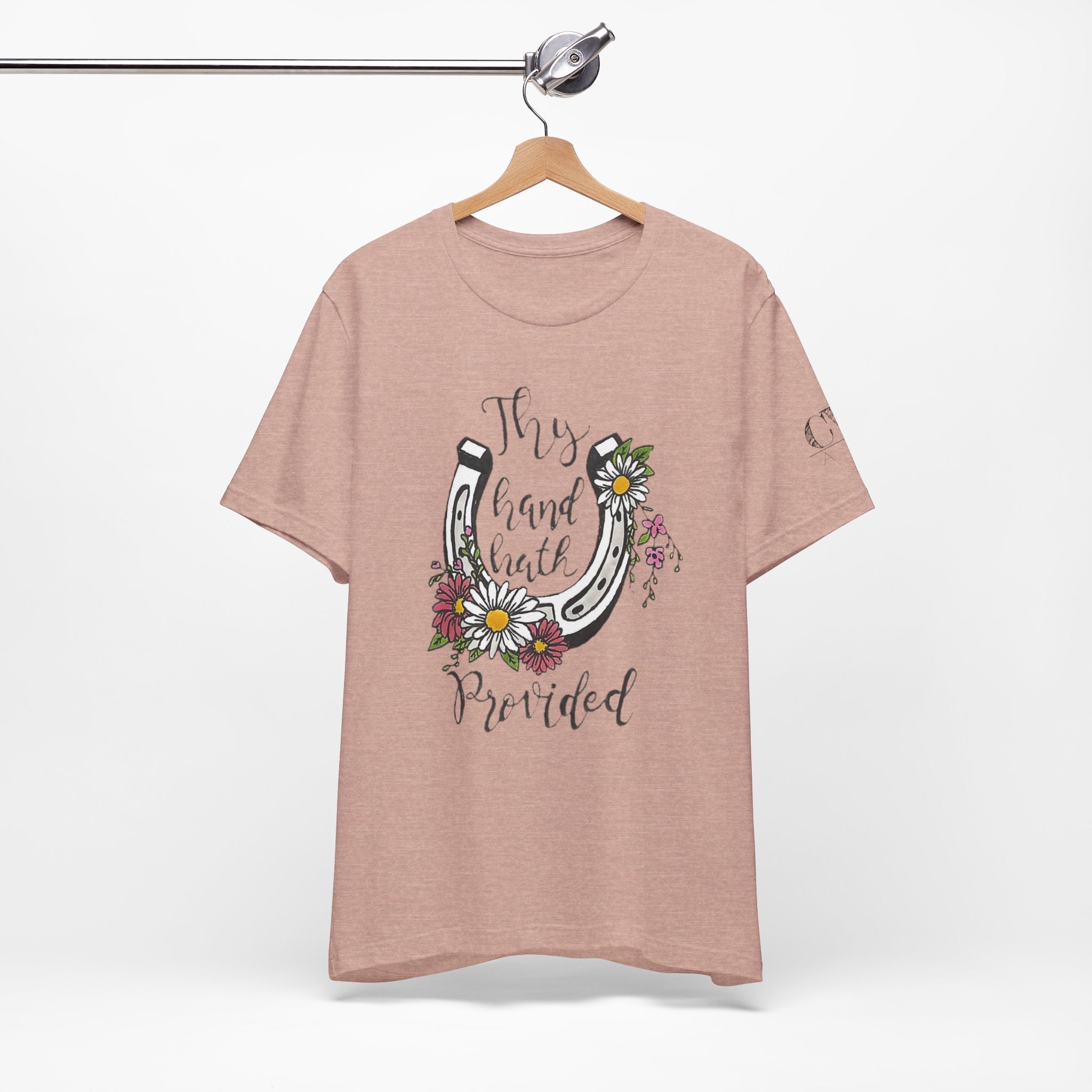 Great is thy Faithfulness - Thy Hand Hath Provided Horseshoe T-Shirt