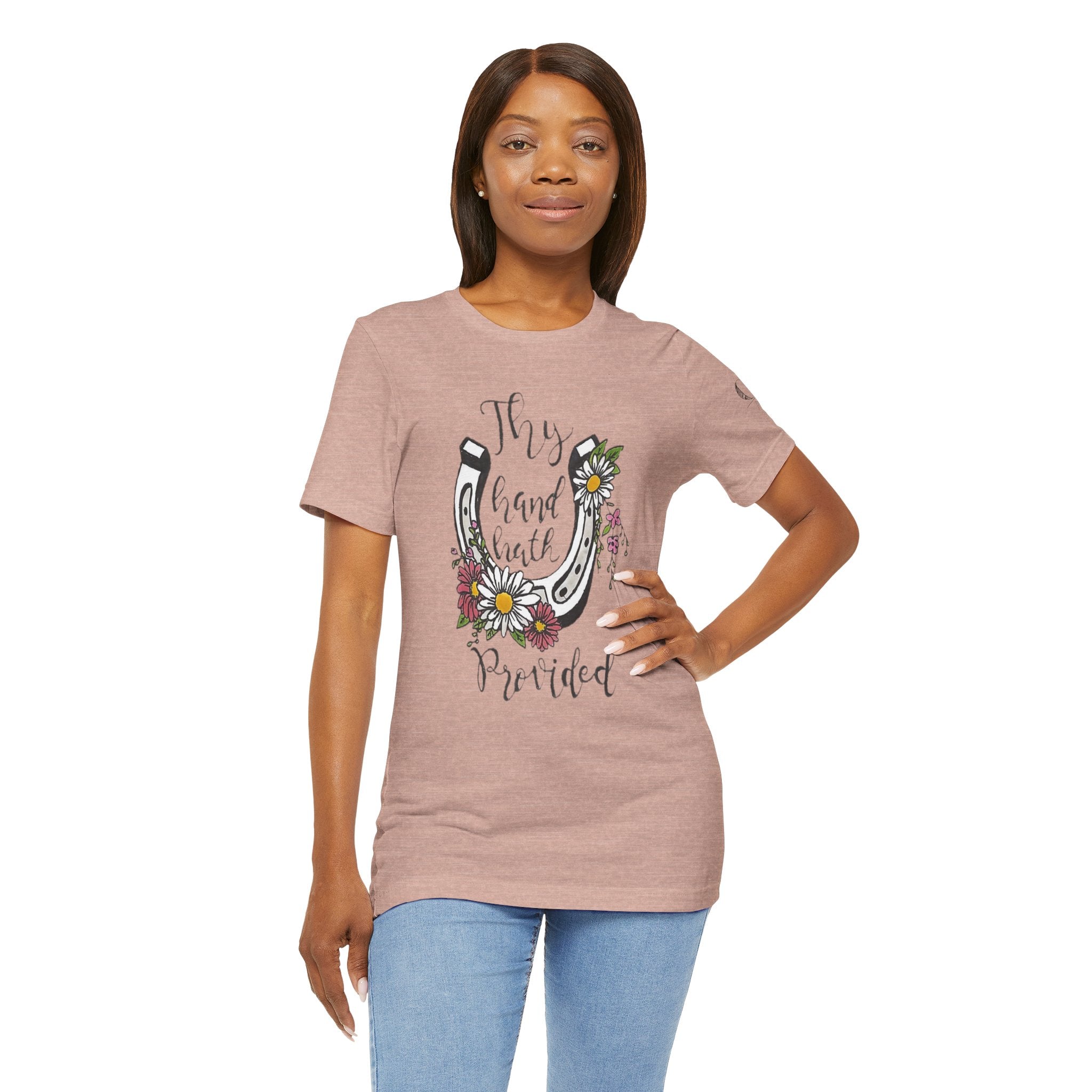Great is thy Faithfulness - Thy Hand Hath Provided Horseshoe T-Shirt
