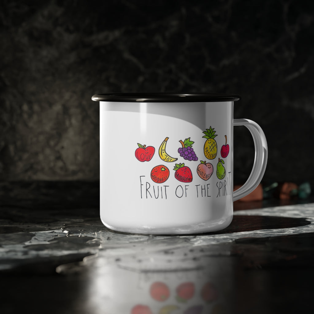 Fruit of the Spirit Enamel Camp Cup