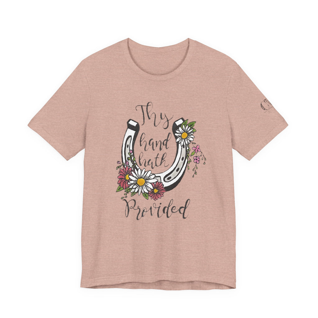 Great is thy Faithfulness - Thy Hand Hath Provided Horseshoe T-Shirt