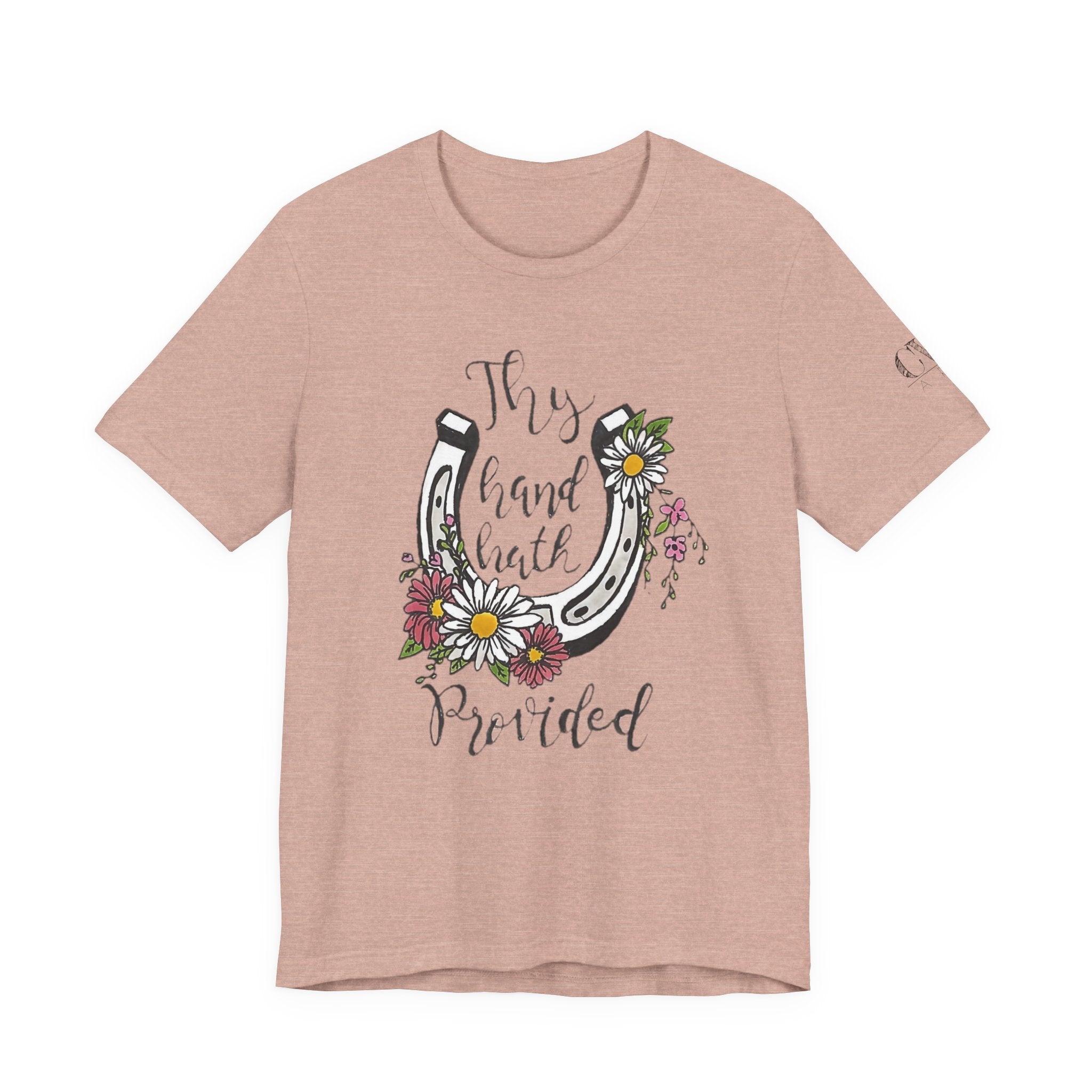 Great is thy Faithfulness - Thy Hand Hath Provided Horseshoe T-Shirt
