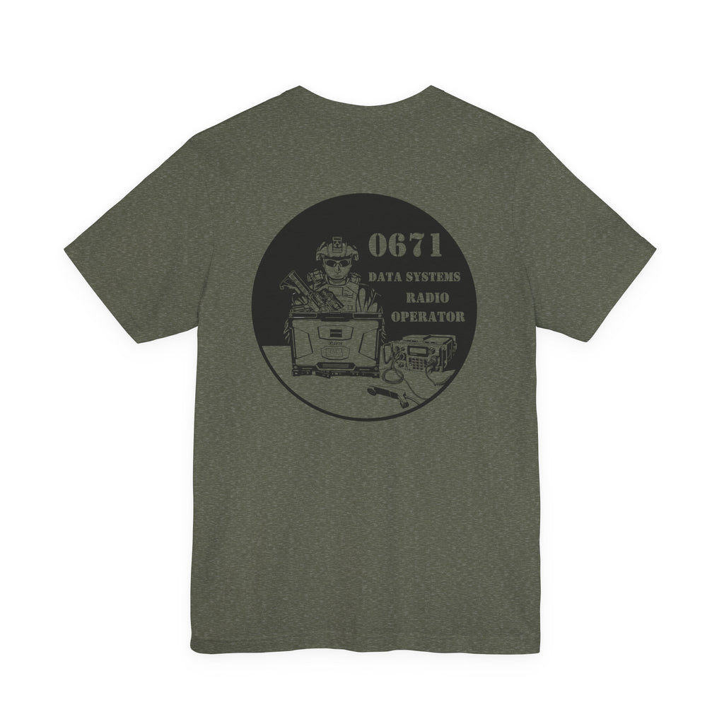 0671 Data Systems Radio Operator Tee — USMC Emblem Military Radio Operator T‑Shirt