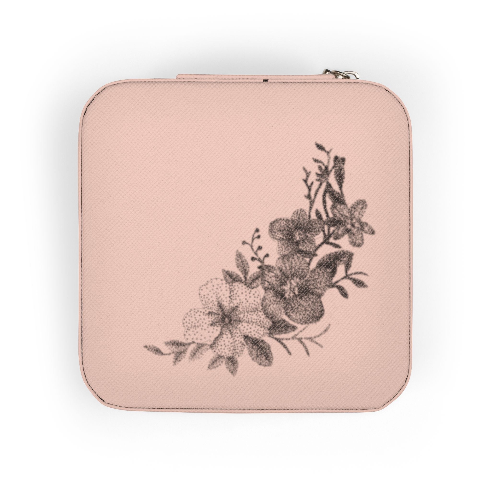Partial Floral Jewelry Travel Case — February Floral