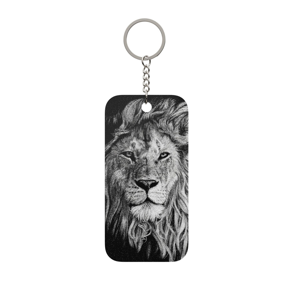 Lion Portrait Keychain