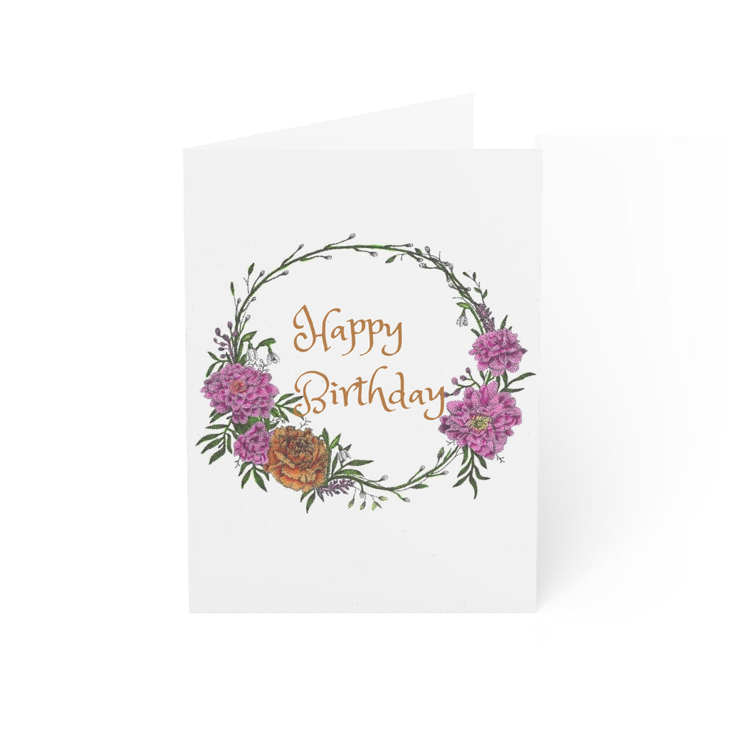 January Birth Flower Happy Birthday Card