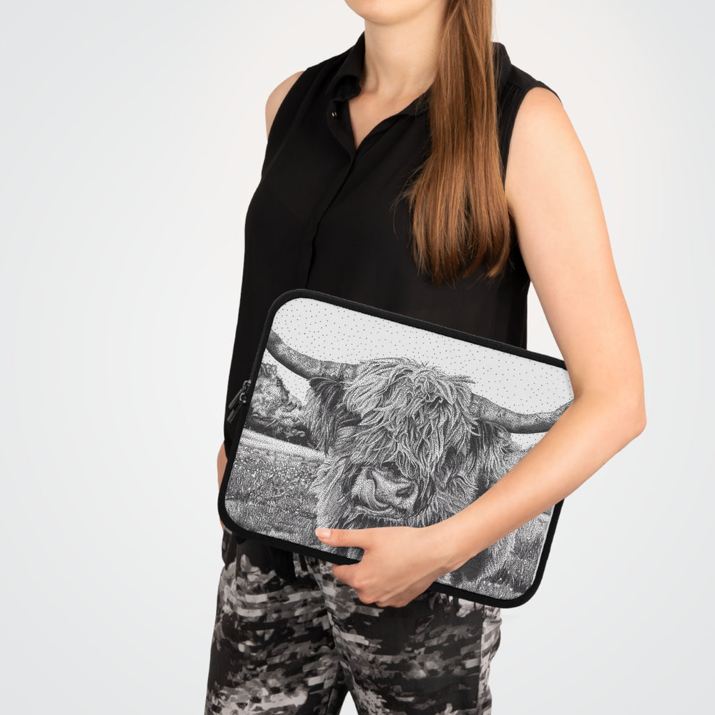 Highland Cow Laptop Sleeve