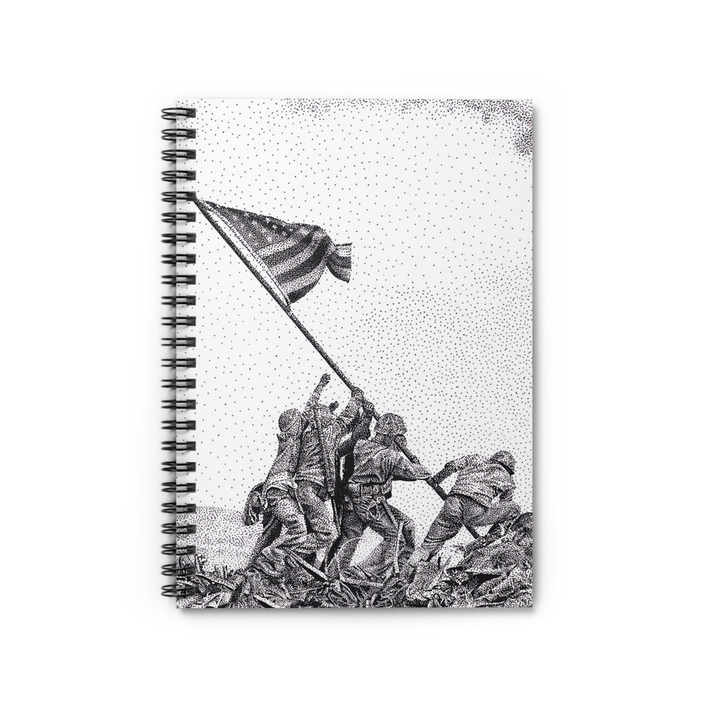 Iwo Jima Flag Raising Ruled Journal