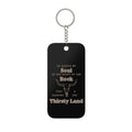 Western Bull Skull Keychain — He Hideth My Soul