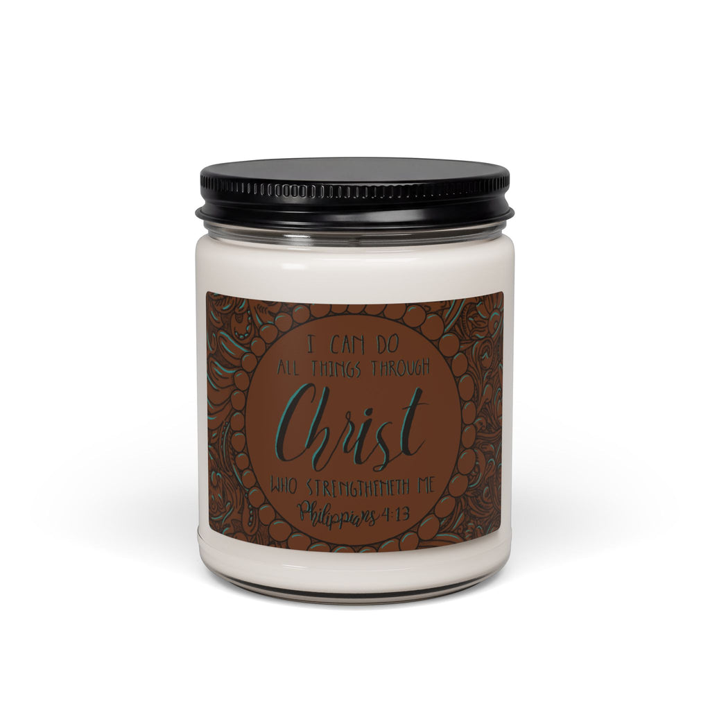 "I Can Do All Things Through Christ" Inspirational 9oz Scented Candle