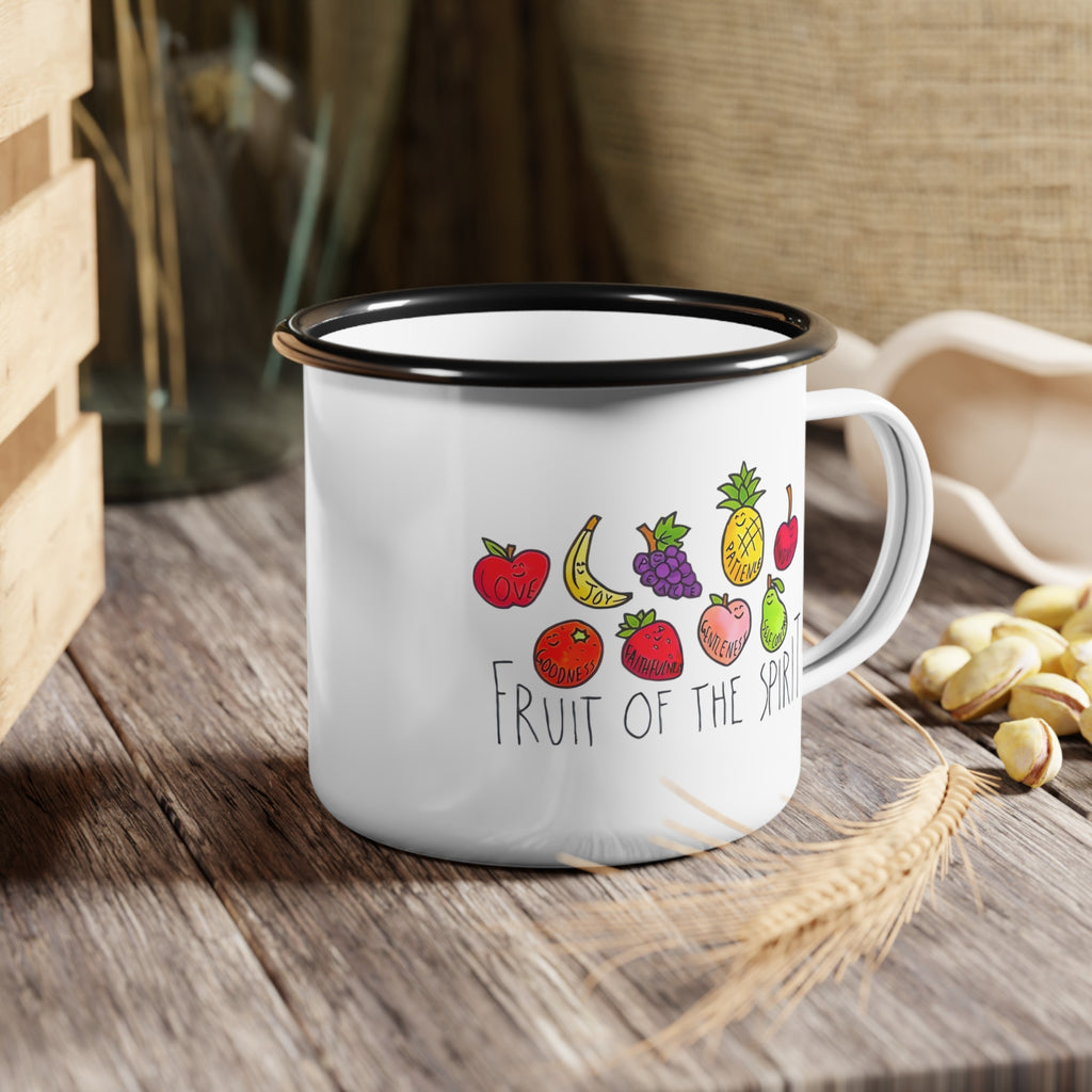 Fruit of the Spirit Enamel Camp Cup