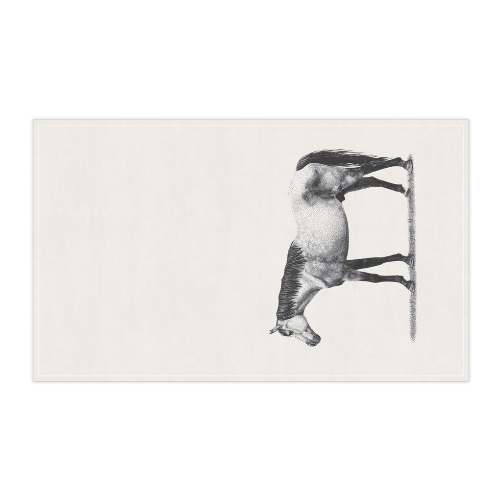 Horse Drawing Tea Towel