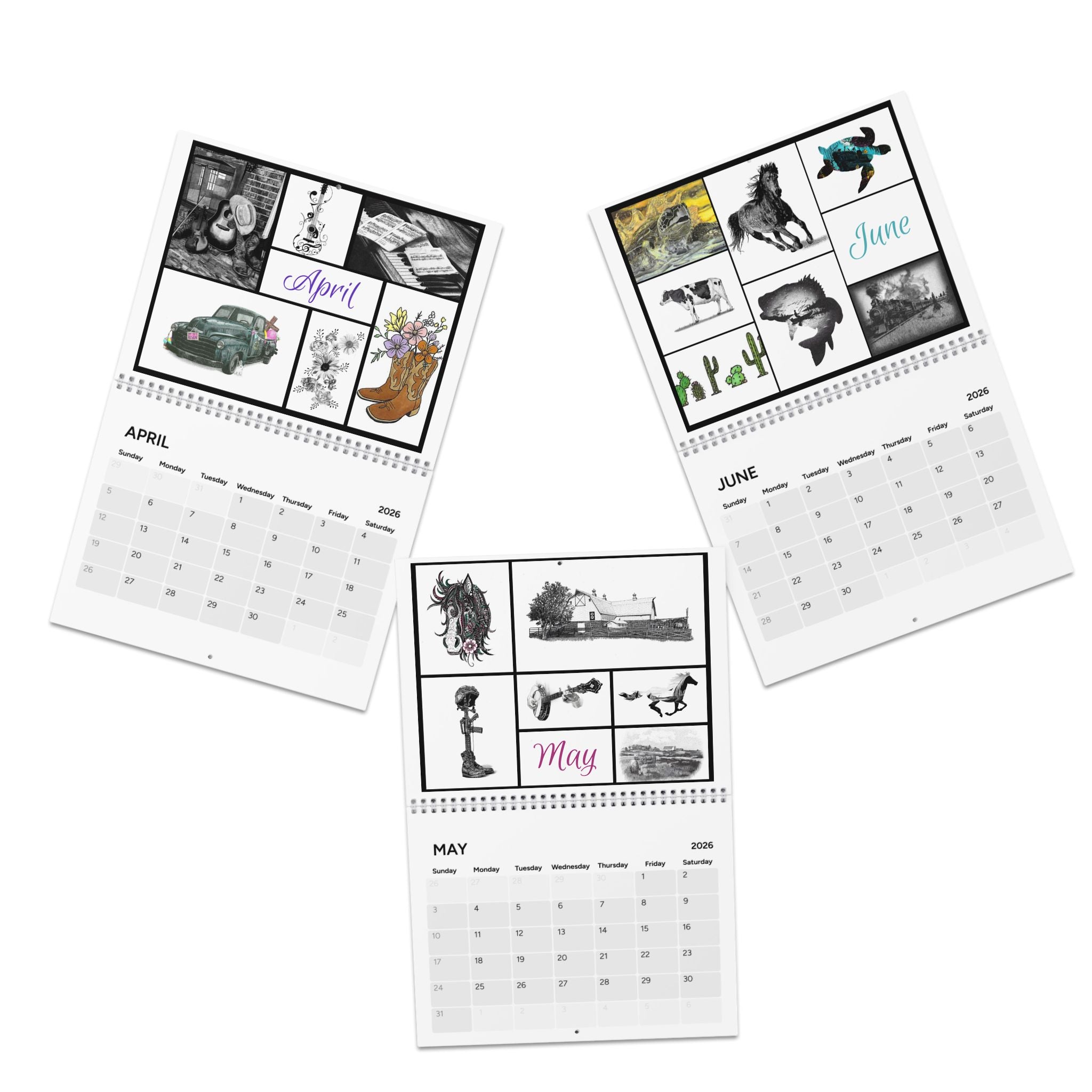 Cora Worthington Art Calendar 2026