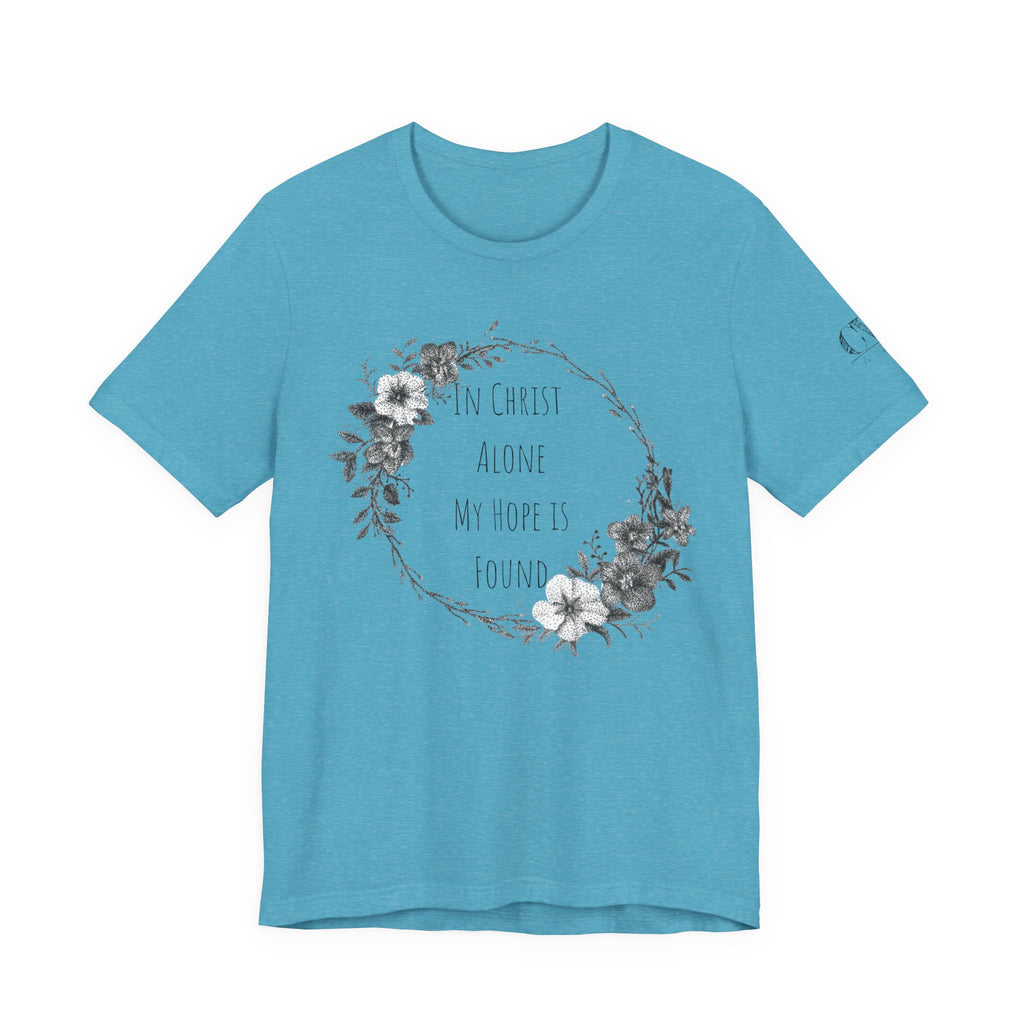 In Christ Alone Floral Short Sleeve Shirt