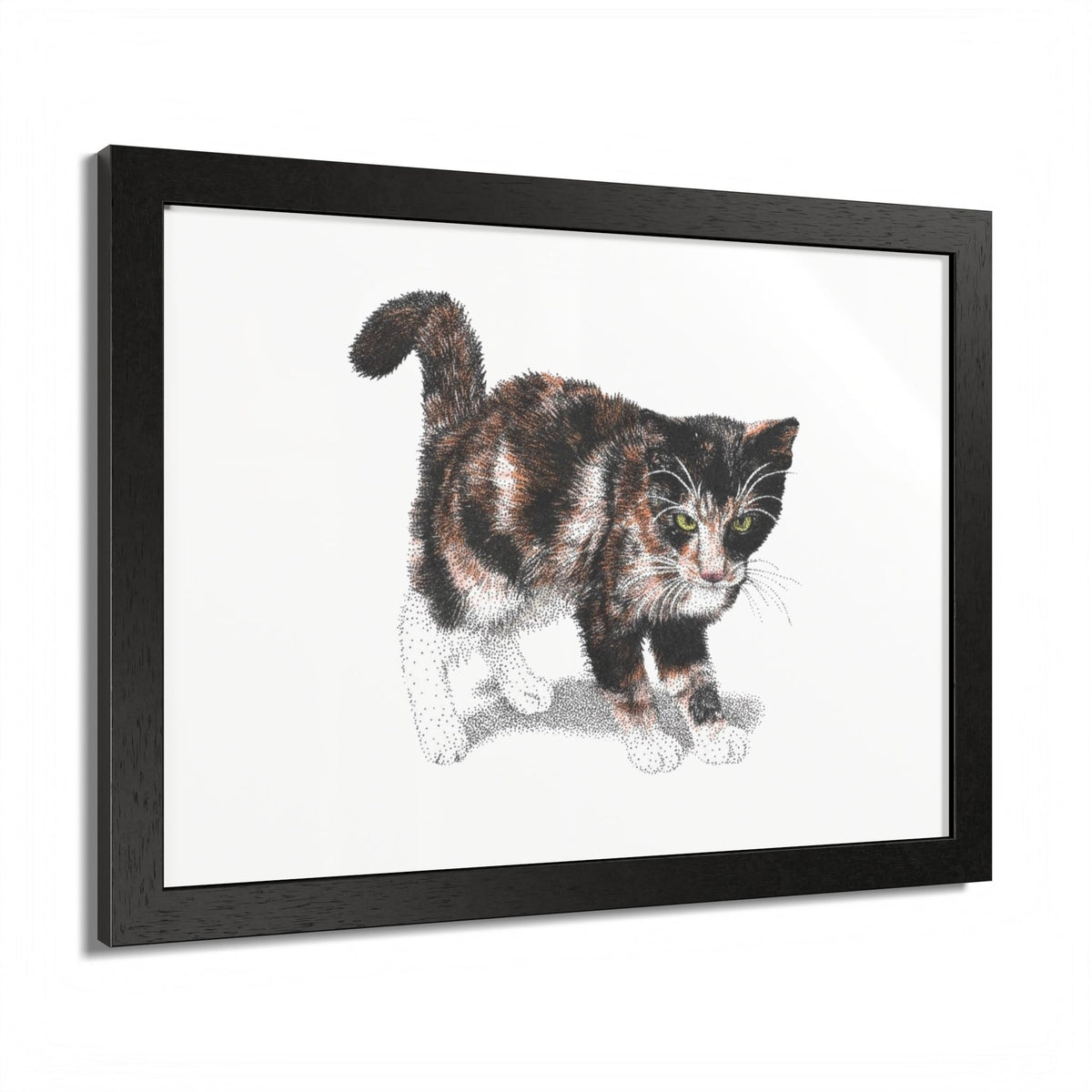 Framed Calico Drawing