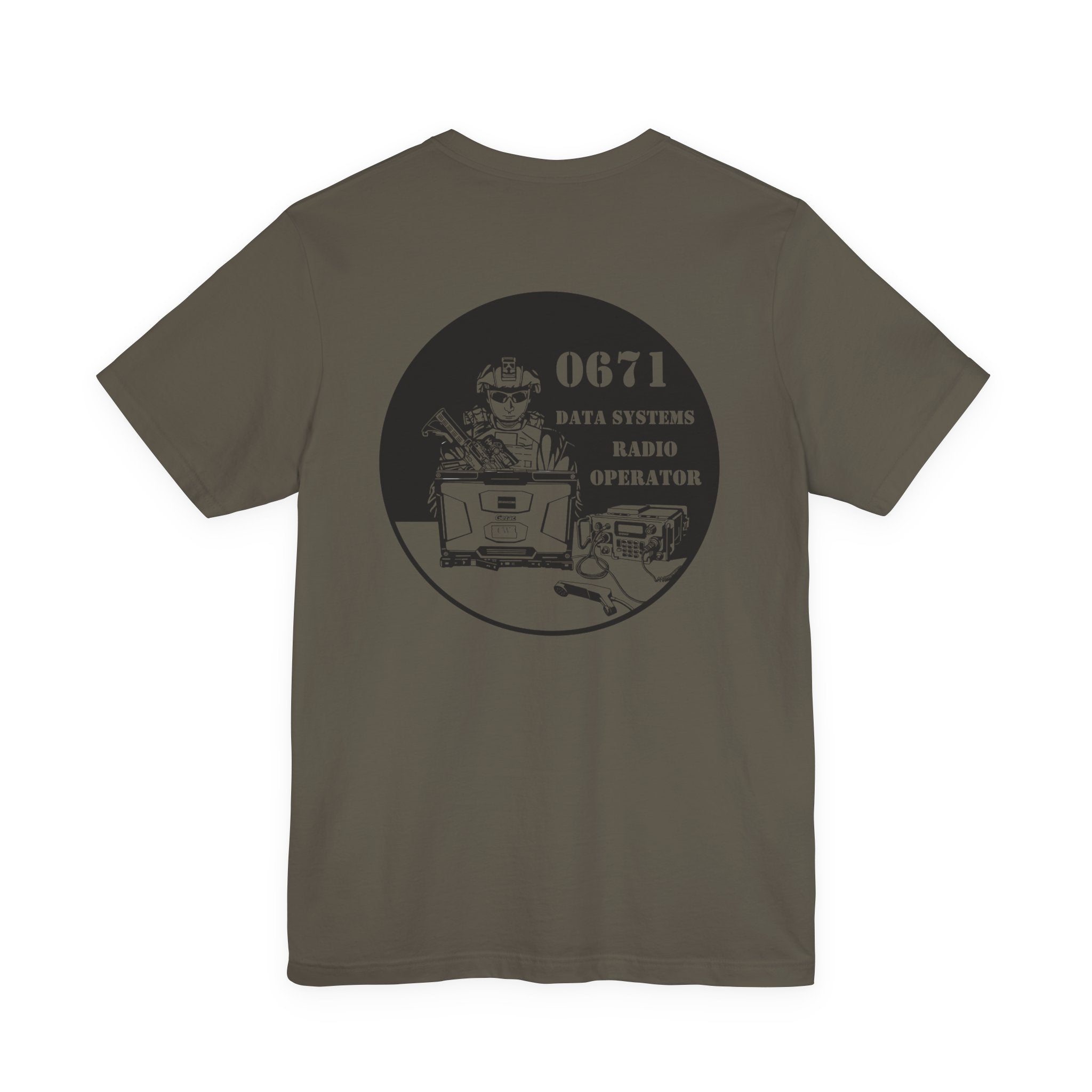 0671 Data Systems Radio Operator Tee — USMC Emblem Military Radio Operator T‑Shirt