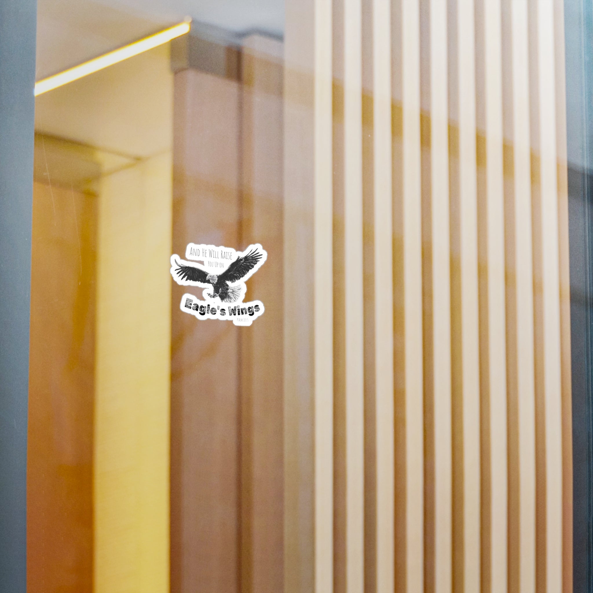 On Eagle's Wings Stickers — Psalm 103:5