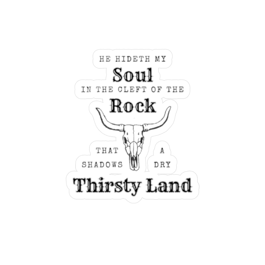 He Hideth My Soul Hymn Sticker