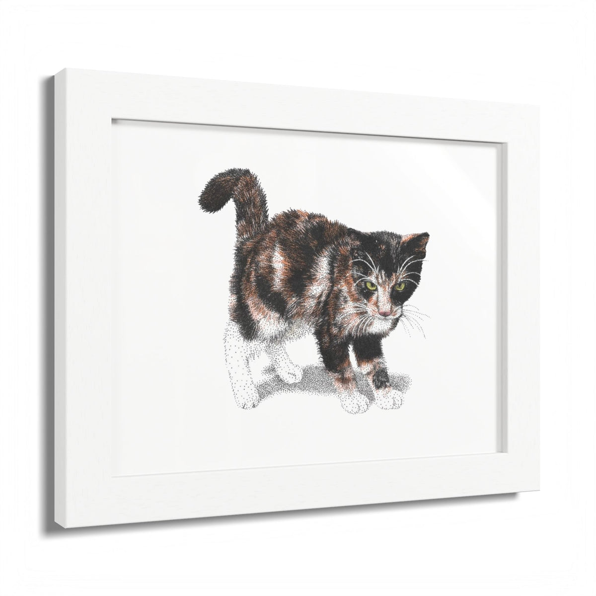 Framed Calico Drawing