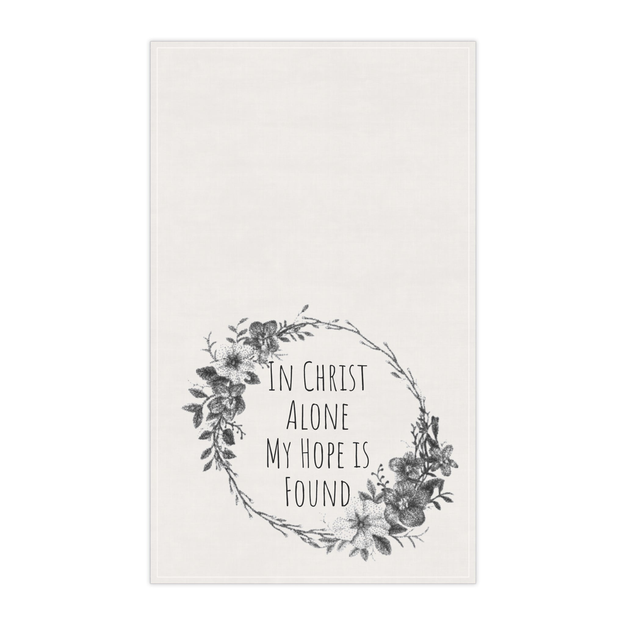 In Christ Alone Tea Towel