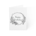 January Birth Flower Birthday Card — Carnations and Snowdrops