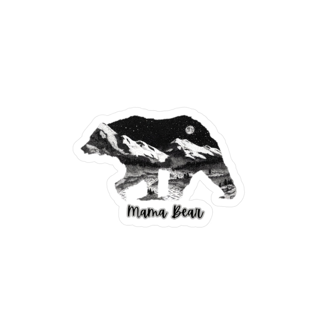 Mama Bear Silhouette Sticker
