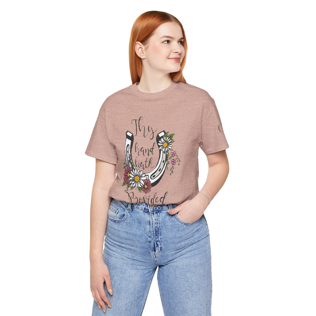 Great is thy Faithfulness - Thy Hand Hath Provided Horseshoe T-Shirt