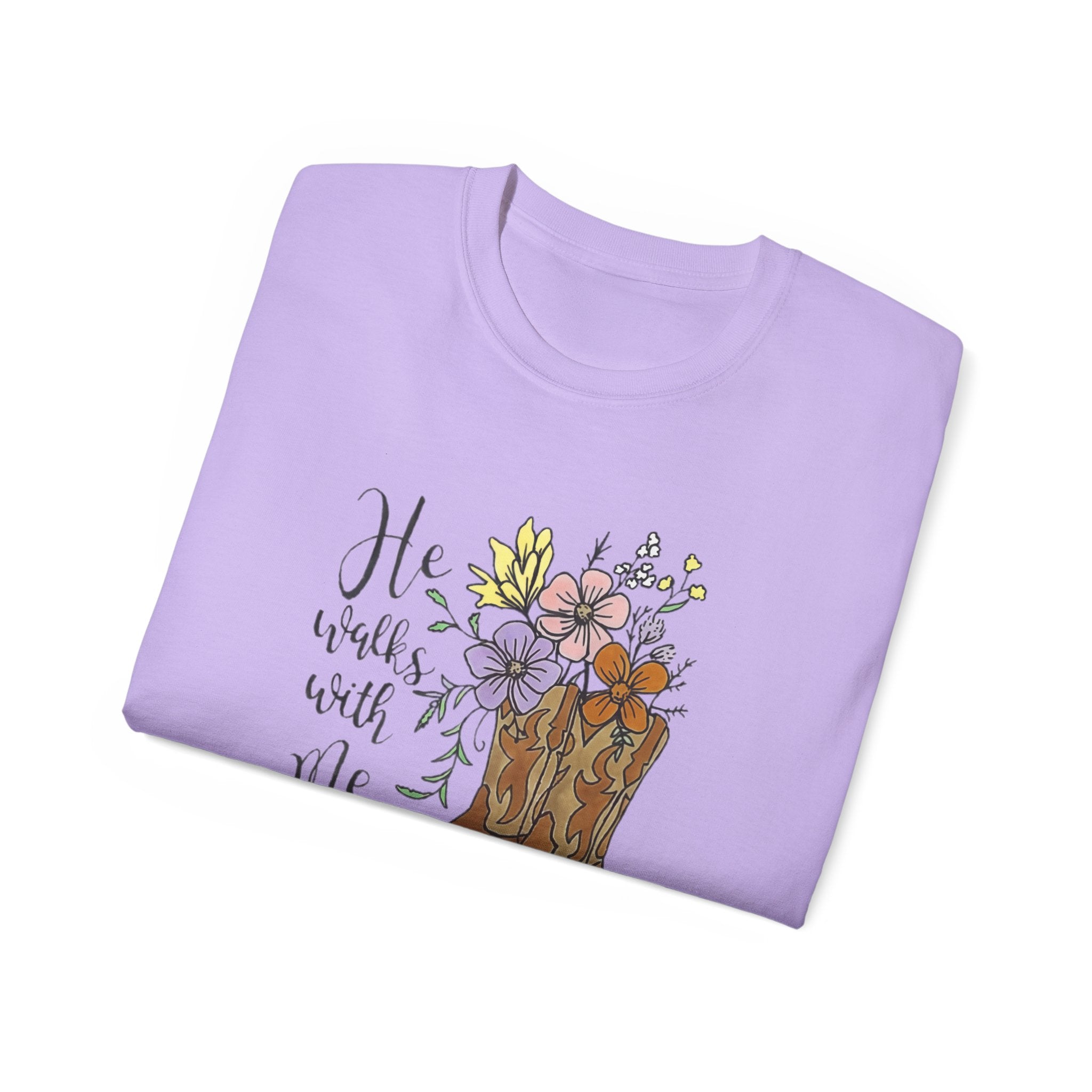 Floral Cowboy Boots Tee, In the Garden T-Shirt