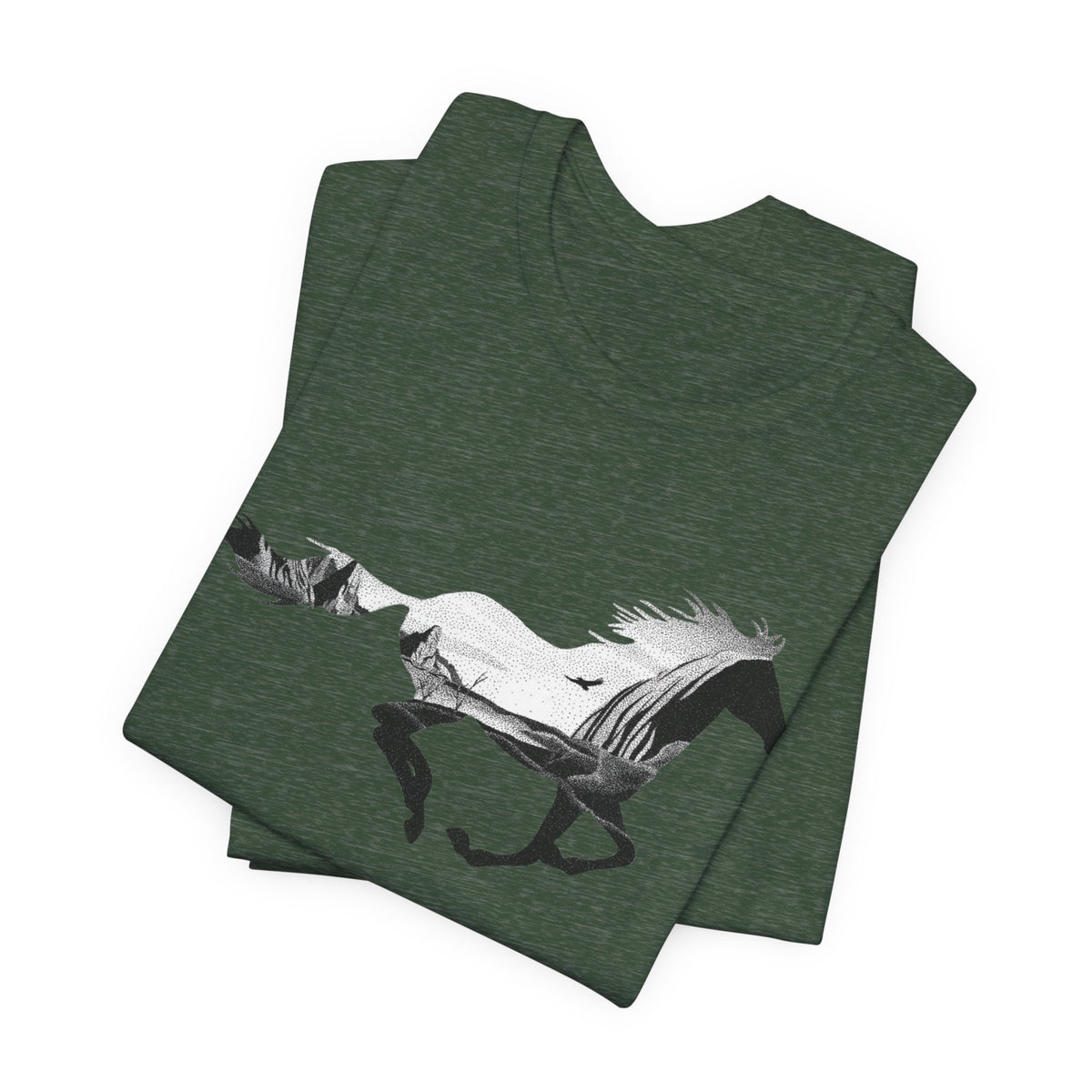 Wild Spirit Horse Tee - Unisex Jersey Short Sleeve Shirt, Equestrian Gift, Animal Lover Apparel, Unique Graphic Tee, Everyday Casual Wear