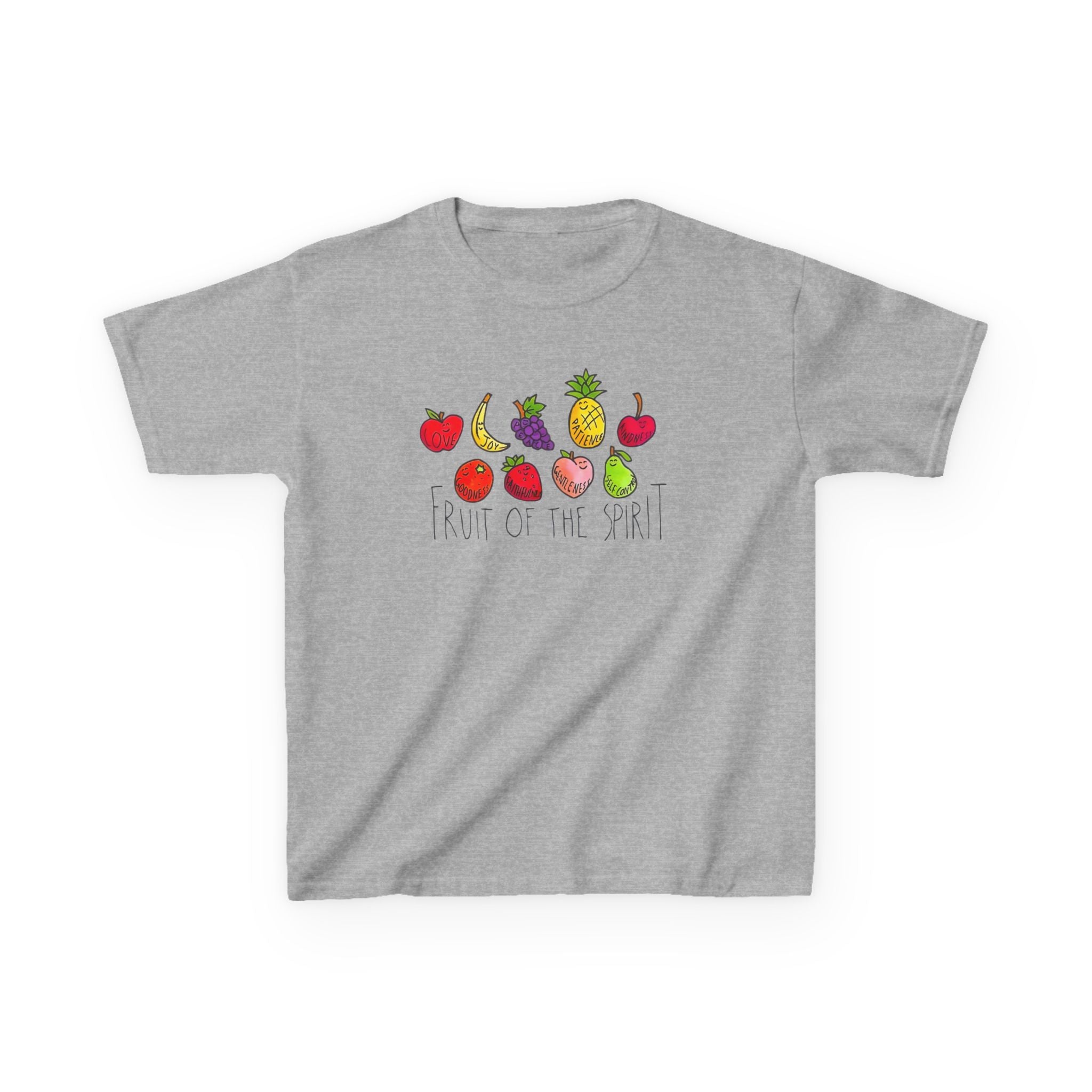 Fruit of the Spirit Kids T-Shirt | watercolor fruit illustration