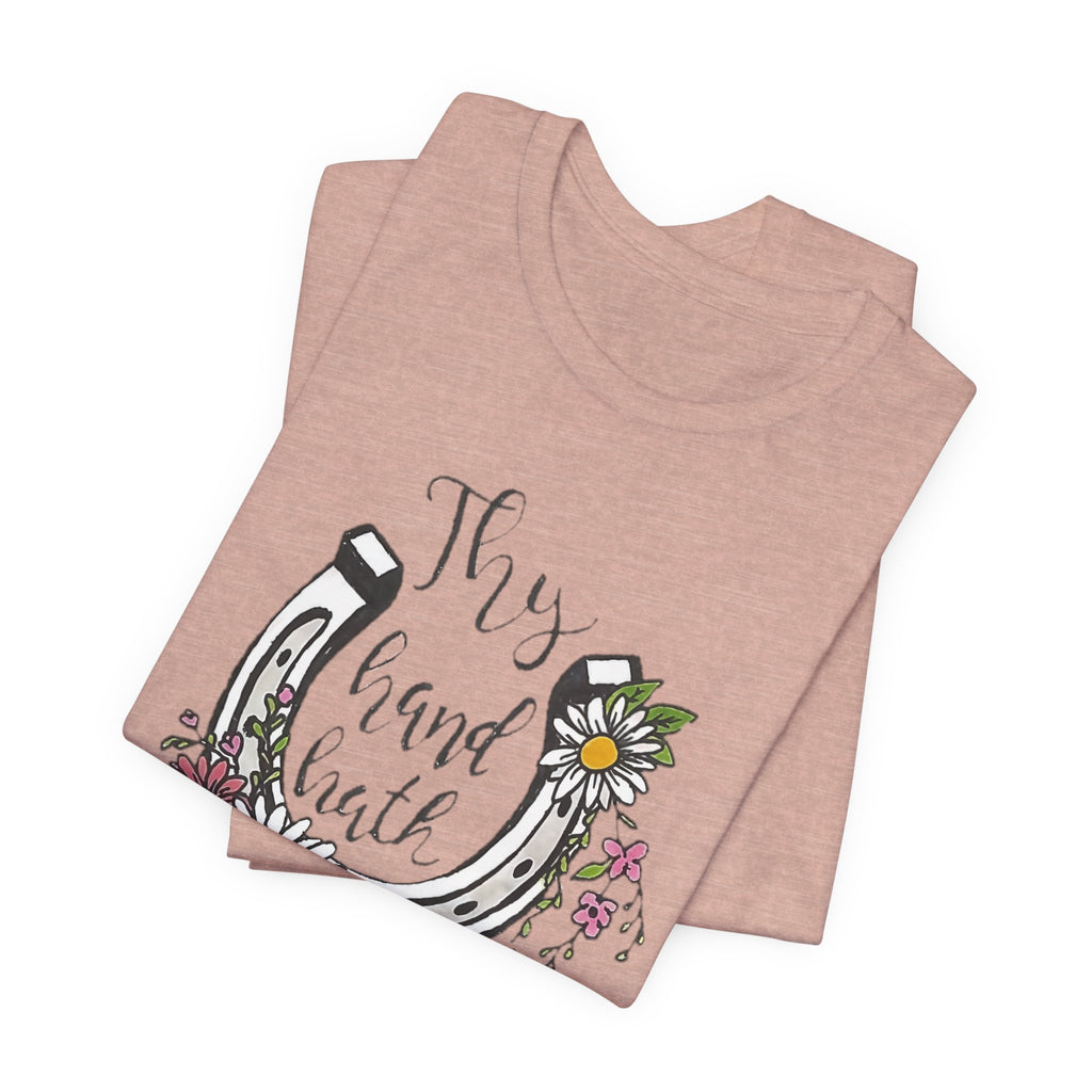Great is thy Faithfulness - Thy Hand Hath Provided Horseshoe T-Shirt
